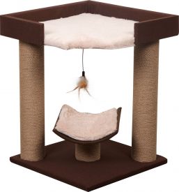 Scratching Pole Square Brown 43.5x43.5x54cm