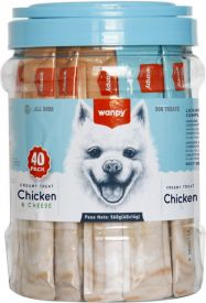 Wanpy Lickable Dog Treats Chicken And Chicken & Cheese