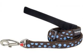 Blue Spot Adjustable Lead Brown Small