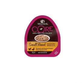 Wellness Core Small Breed Savoury Medleys Wet Dog Food With Chicken Duck Peas And Carrots