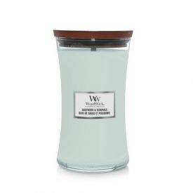 WoodWick Sagewood & Seagrass Large Hourglass Candle