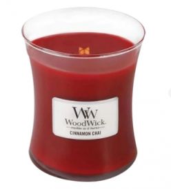 WoodWick Cinnamon Chai Medium Hourglass Scented Candle