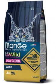 Monge Bwild Low Grain – Hare – Adult Cat