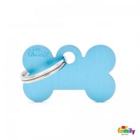 Myfamily Light Blue Bone Nametag