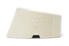 Scruffs - Icon Small Slanted Pet Bowl 18cm Cream
