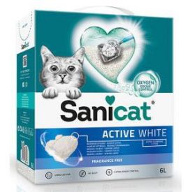 Sanicat Active White Unsented Cat Litter Fragrance Free