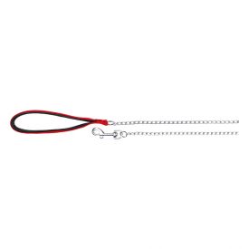 Trixe Chain Leash With Nylon Hand Loop Red