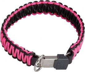 Sprenger Collar In Nylon With Click Lock Black/pink