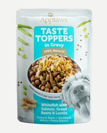 Applaws Toppers Whitefish With Salmon, Green Beans & Lentils In Gravy Pouch