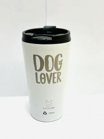 Action Trade Coffee Thermos White Dog Lover
