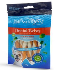 Tail Swingers Dental Twists Peach