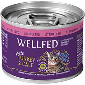 Wellfed Adult Sterilised Turkey  And Calf