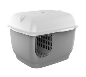 Pet Interest Cat Toilet Box With Corridor Grey