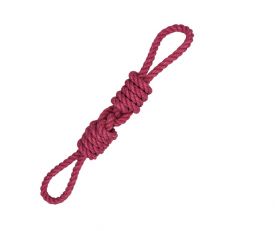 Pet Interest Rope Toy With 2 Handles Bacon Flavor