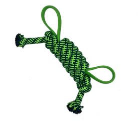 Pet Interest Rope Toy With 2 Tpr Handles Mint Flavor
