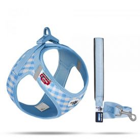 Curli Air Mesh Harness/leash Blue 