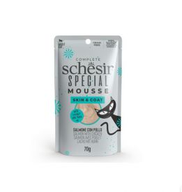 Schesir Cat Special Skin & Coat Salmon & Chicken Mousse Pouch