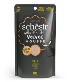 Schesir Cat After Dark Velvet Chicken Mousse Pouch