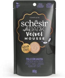 Schesir Cat After Dark Velvet Chicken With Duck Mousse Pouch