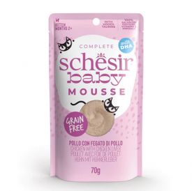 Schesir Cat Baby Chicken With Chicken Liver Mousse Pouch