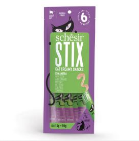 Schesir Cat Stix Duck Creamy Snacks