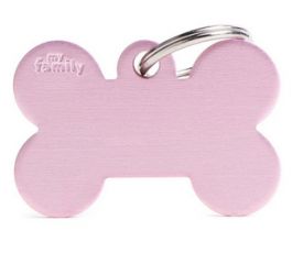 My Family Pink Bone Name Tag