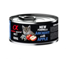 Alpha Spirit Anchovy With Apple Adult Wet Cat Food