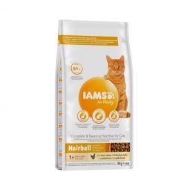 Iams Adult Dry Cat Food Hairball Control Chicken
