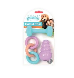 Pawise Puppy Toy Set  Floss And Toss