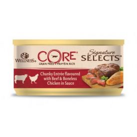 Wellness Core Signature Selects Shred Chunky Beef  Chicken In Sauce Cat Wet Food