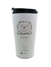 Coffee Thermos Maltese White