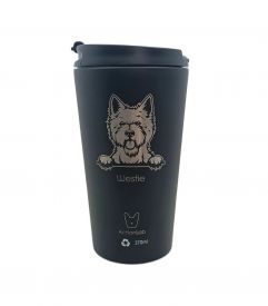 Coffee Thermos Westie Black