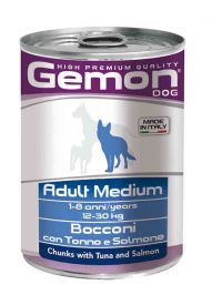 image of Gemon Medium Adult Tuna And Salmon Chunks