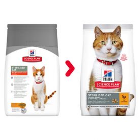 image of Hill's Science Plan Sterilised Cat Young Adult Cat Food With Chicken