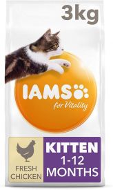 Iams For Vitality Dry Kitten Food With Fresh Chicken