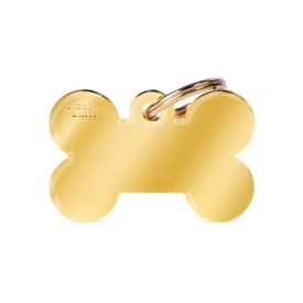 image of Myfamily Gold Bone Name Tag