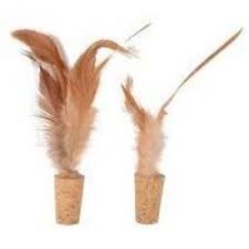 Flamingo Buse Cork With Feathers 