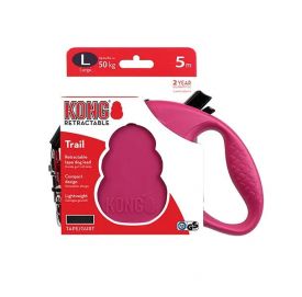 image of Kong Retractable Leash Trail Fuschia