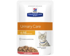 image of Hills Prescription Diet C/d Urinary Care Salmon Feline Wet Pouch