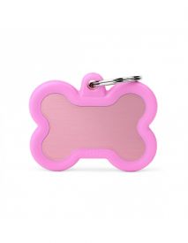 Myfamily Pink Bone With Rubber Nametag