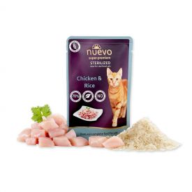 Nuevo Adult Cat Sterilized Pouch With Chicken And Rice  