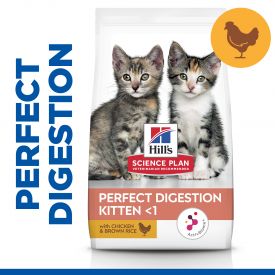 Hill's Science Plan Perfect Digestion Kitten Food Chicken