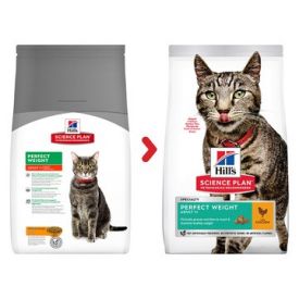image of Hill's Science Plan Perfect Weight Adult Cat Food With Chicken