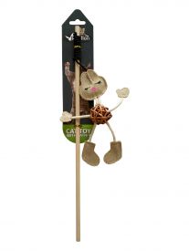 Fishing Rod With Rabbit & Catnip