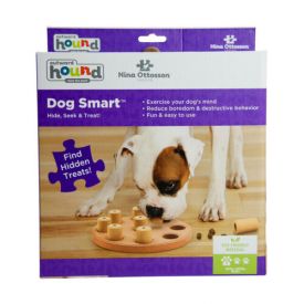 Outward Hound Dog Smart Composite Interactive Treat Puzzle Dog Toy Orange