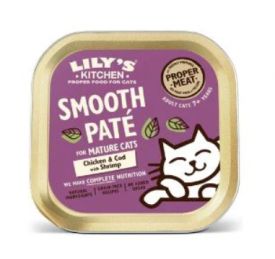 image of Lily's Kitchen Chicken & Cod Pate For Mature Cats