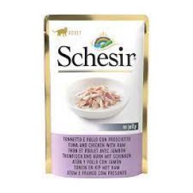 Schesir Cat Pouch Tuna,chicken With Ham