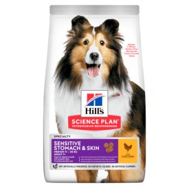 image of Hill's Science Plan Sensitive Stomach & Skin Medium Adult Dog Food With Chicken