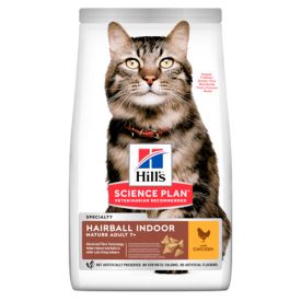Hills Science Plan Hairball Indoor Adult Cat 7 Food With Chicken