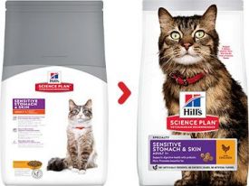 Hill's Science Plan Sensitive Stomach & Skin Adult Cat Food With Chicken